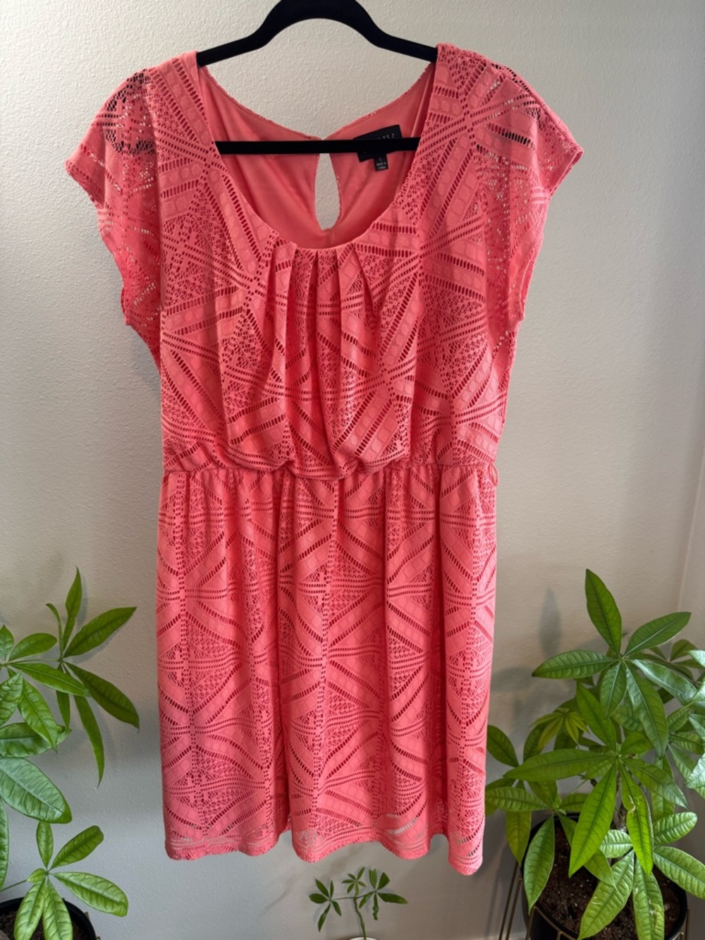 Coral Lace Dress 💕✨